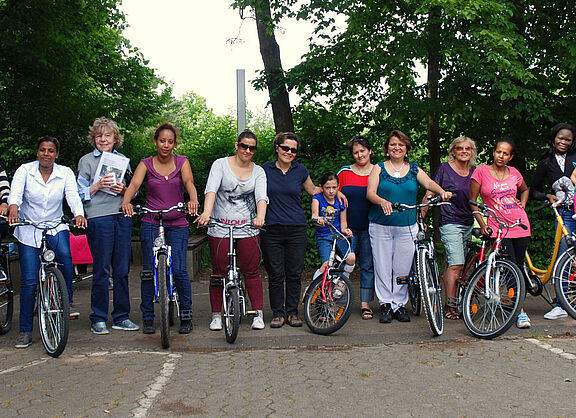 Fahrradfahren-Lernkurs für Frauen