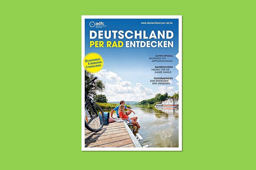 Titelcover der neuen Ausgabe von Deutschland per Rad entdecken Titelcover der neuen Ausgabe von Deutschland per Rad entdecken